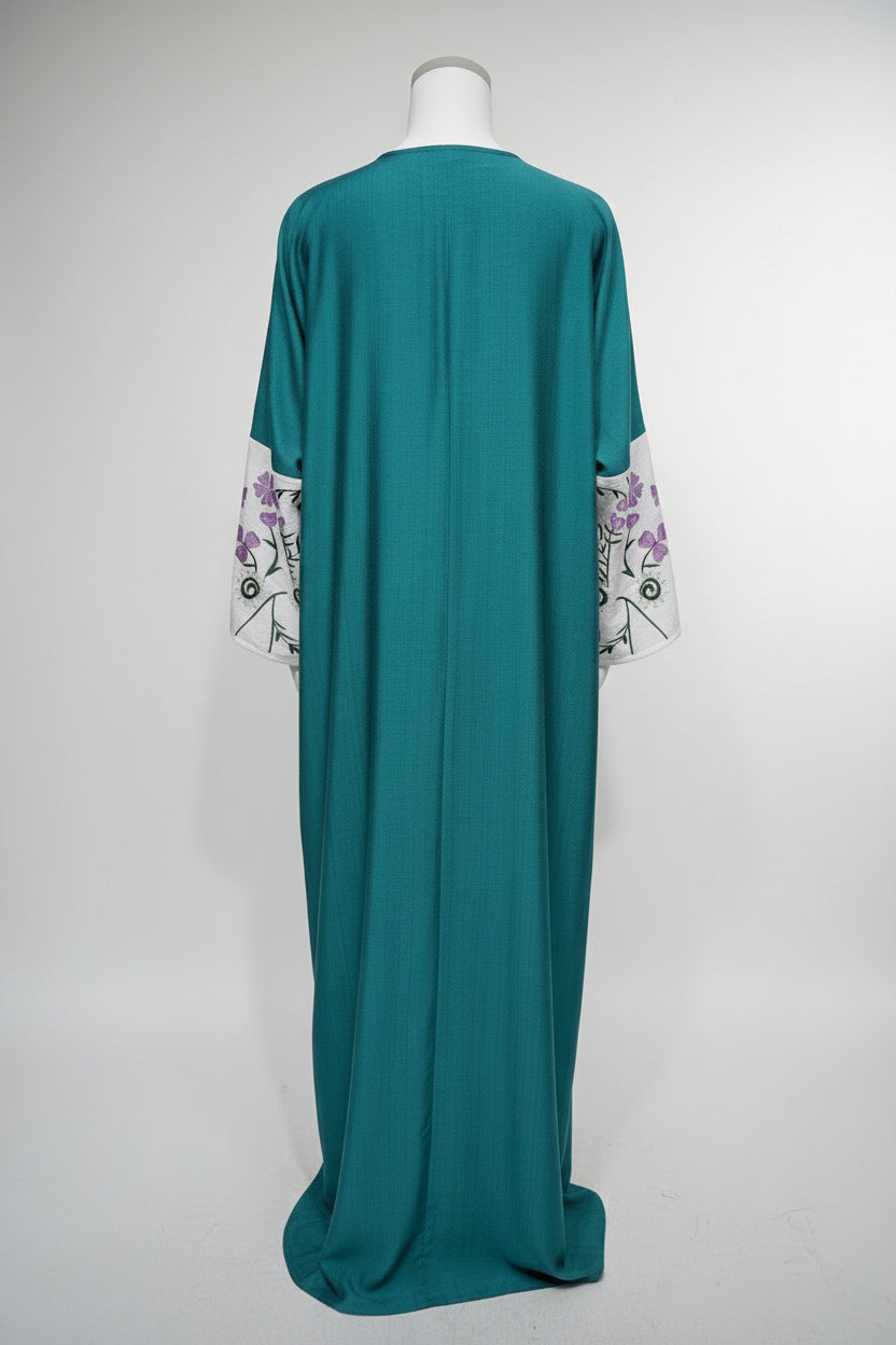 ambra noir black floor-length abaya – laylada abaya