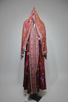 PLATA MÁRMOL Silver Marble Print Abaya + Matching Hijab Set