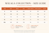 LAYLADA Málaga Collection Size Guide