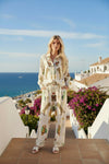 Leopardo Celestial – Celestial Leopard Print Linen Jumpsuit