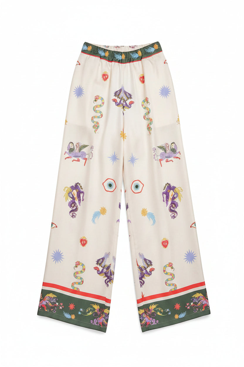 pajaro botánico botanical bird embroidered linen set – laylada linen set