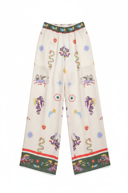 Pajaro Botánico botanical bird embroidered linen set – LAYLADA linen set